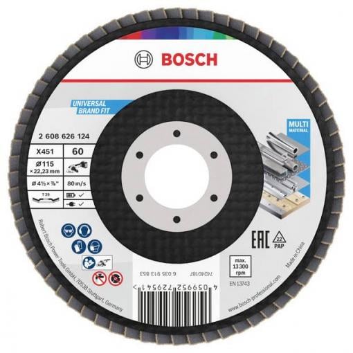 Bosch Accessories 2608626124 lamelový kotouč Průměr 115 mm Zrnitost=60 1 ks