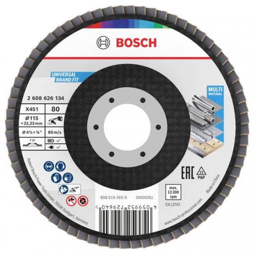 Bosch Accessories 2608626134 lamelový kotouč Průměr 115 mm Zrnitost=80 1 ks