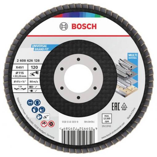 Bosch Accessories 2608626128 lamelový kotouč Průměr 115 mm Zrnitost=120 1 ks