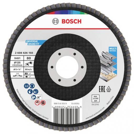 Bosch Accessories 2608626150 lamelový kotouč Průměr 125 mm Zrnitost=80 1 ks