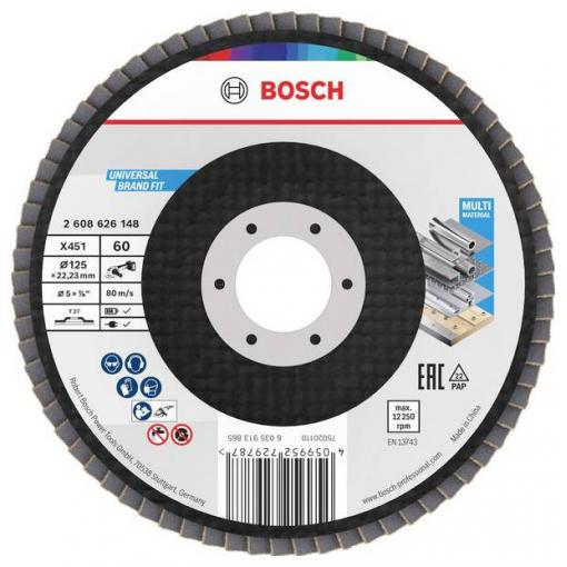 Bosch Accessories 2608626148 lamelový kotouč Průměr 125 mm Zrnitost=60 1 ks