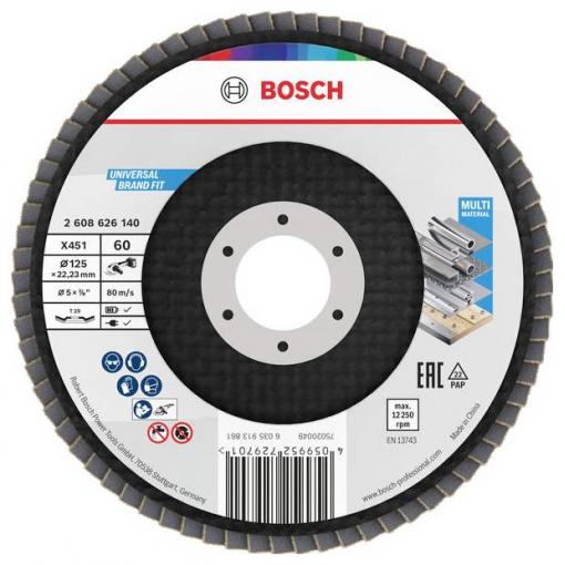 Bosch Accessories 2608626140 lamelový kotouč Průměr 125 mm Zrnitost=60 1 ks