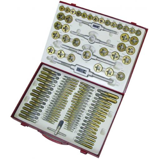 Holzmann Maschinen H070300003 sada závitníků 101dílná HSS metrický M2, M3, M4, M5, M6, M7, M8, M9, M10, M11, M12, M14, M16, M18