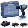Bosch Professional GSB 18V-25 aku příklepový šroubovák, vč. 2x aku, 06019K9304