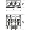 OBO Bettermann 2054423, 61 HSK43, 0.02-4 mm², kontakty 3, transparentní, 75 ks