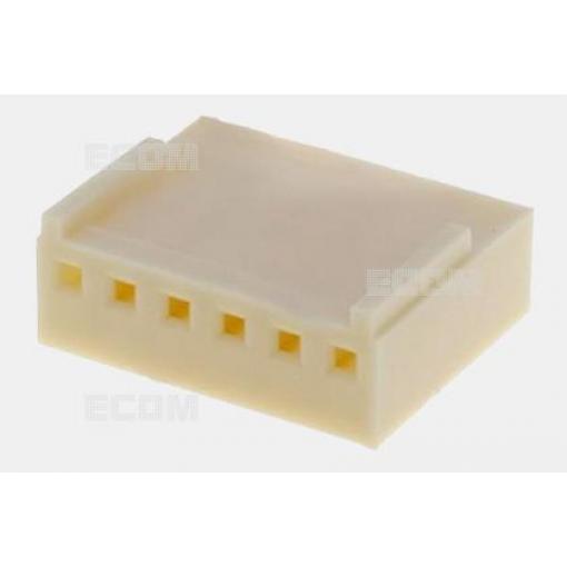 Zásuvka jednořadá I-DS1070-SCV06, 1×06 pinů, rozteč 2,54 mm