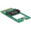 Delock sériový adaptér [1x M.2 - 1x SATA] 0 mm zelená