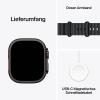 Apple Watch Ultra 3 GPS + Cellular 49 mm Titanový kryt Řemínek Ocean Band černá