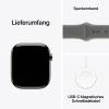 Apple Watch Series 11 GPS + Cellular 42 mm Titanový kryt sportovní náramek Kamenně šedá M/L
