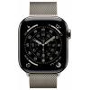 Apple Watch Series 11 GPS + Cellular 42 mm Titanový kryt Řemínek Milanese Loop přírodní M/L