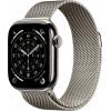 Apple Watch Series 11 GPS + Cellular 42 mm Titanový kryt Řemínek Milanese Loop přírodní M/L