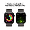 Apple Watch Series 11 GPS + Cellular 46 mm Titanový kryt Řemínek Milanese Loop břidlicová M/L