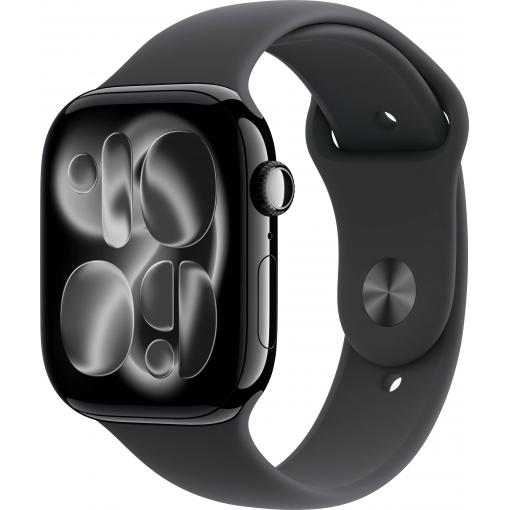 Apple Watch Series 11 GPS + Cellular 46 mm hliníkový plášť sportovní náramek černá M/L