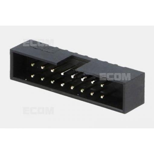 Vidlice krytá dvouřadá DS1014-16SF1B-B, 2×8, Au vývody