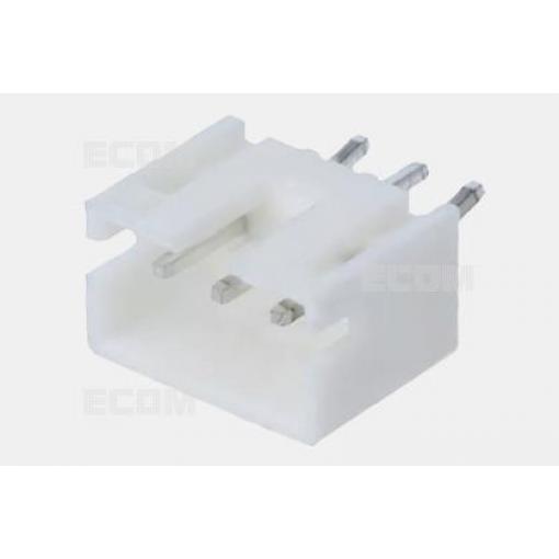Jednořadá vidlice DS1066-3MVW6S, 1×03, rozteč 2 mm, bílá