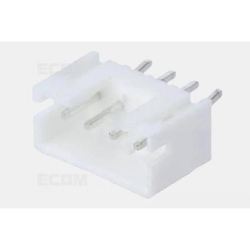 Jednořadá vidlice DS1066-4MVW6S, 1×04, rozteč 2 mm, bílá