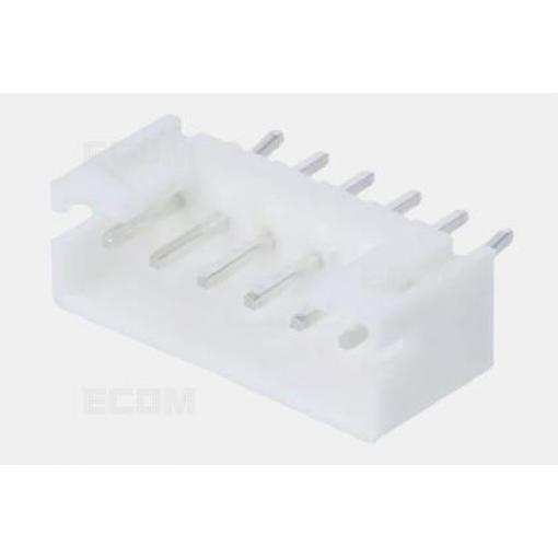 Jednořadá vidlice DS1066-6MVW6S, 1×06, rozteč 2 mm, bílá