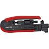 Knipex 97 40 20 SB kompresní nástroj Vhodné pro odizolovací kleště konektor F, konektor BNC, RCA zástrčka RG59, RG6, RG11