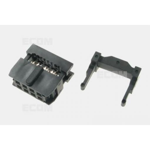 Zásuvka samořezná DS1016-08MA2BB, plochý kabel, 2×4 Au+Ni, rozteč 2,54 mm