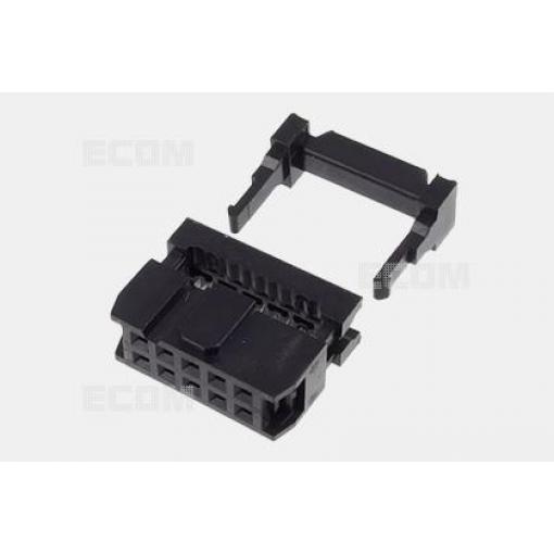 Zásuvka na plochý kabel DS1016-12MA2BB, 2×6 kontaktů, rozteč 2,54 mm