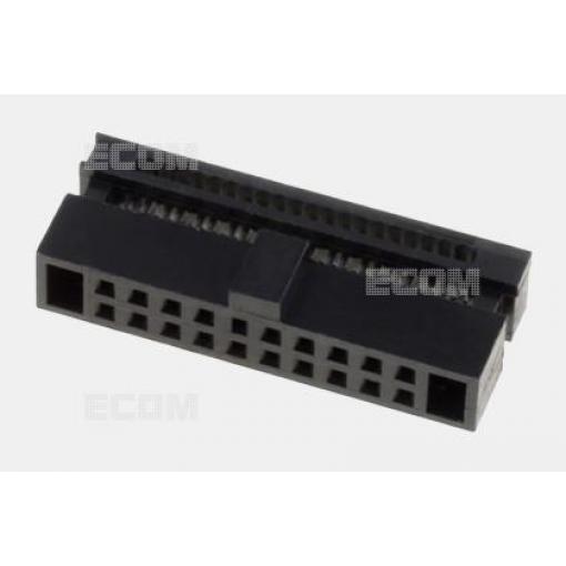 Zásuvka DS1017-01-16NA8, samořez na plochý kabel, 2×8 Au, rozteč 1,27 mm