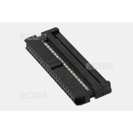 Zásuvka samořezná DS1017-50MA2B, plochý kabel, 2×25 Au+Ni