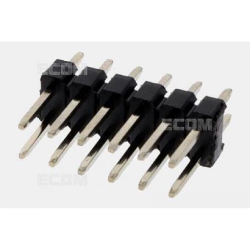 Kolíková lišta lámací DS1021-2X6SF11-B, 2×6, rozteč 2,54 mm