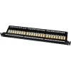 LogiLink NP0133 patch panel 483 mm (19) CAT 6A 1 U černá osazený