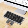 LogiLink ID0214 Bluetooth® sada klávesnice a myše německá, QWERTZ Space Grau Snadné přepínání 3 zařízení