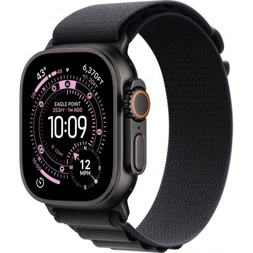 Apple Watch Ultra 3 GPS + Cellular 49 mm Titanový kryt Řemínek Alpine Loop černá L