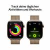 Apple Watch Series 11 GPS + Cellular 42 mm Titanový kryt Řemínek Milanese Loop zlatá M/L