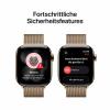 Apple Watch Series 11 GPS + Cellular 42 mm Titanový kryt Řemínek Milanese Loop zlatá M/L