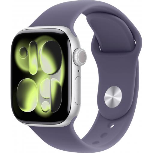 Apple Watch Series 11 GPS 42 mm hliníkový plášť sportovní náramek Mlžná fialová S/M