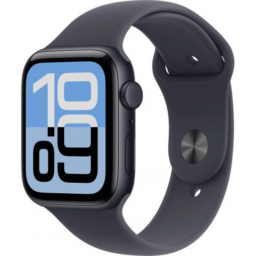 Apple Watch SE 3 GPS + Cellular 44 mm hliníkový plášť sportovní náramek Midnight (půlnoční čerrná) M/L