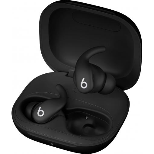 Beats Powerbeats Fit špuntová sluchátka (In Ear) Bluetooth® Virtual Surround diamantová černá Potlačení hluku Nabíjecí pouzdro sportovní