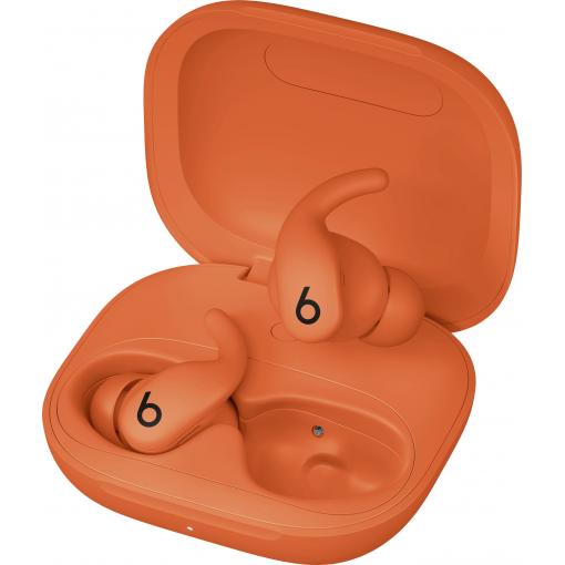 Beats Powerbeats Fit špuntová sluchátka (In Ear) Bluetooth® Zářivá oranžová Potlačení hluku Nabíjecí pouzdro sportovní