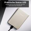 Intenso Intenso Power Bank MW5000 champagne powerbanka Li-Pol, 5000 mAh, Dodávka energie, USB-C®, champagne