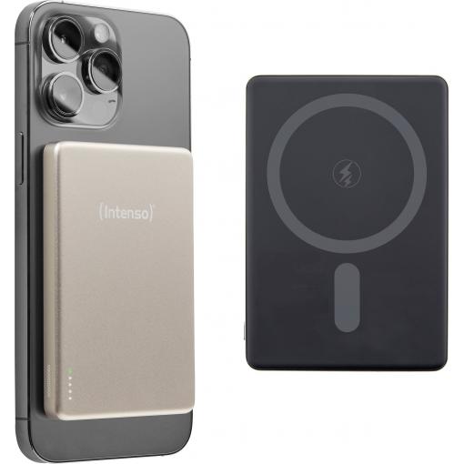 Intenso Intenso Power Bank MW5000 champagne powerbanka Li-Pol, 5000 mAh, Dodávka energie, USB-C®, champagne