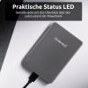 Intenso Intenso Power Bank MW5000 grey powerbanka Li-Pol, 5000 mAh, Dodávka energie, USB-C®, šedá