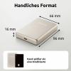 Intenso Intenso Power Bank MW10000 champagne powerbanka Li-Pol, 10000 mAh, Dodávka energie, USB-C®, champagne