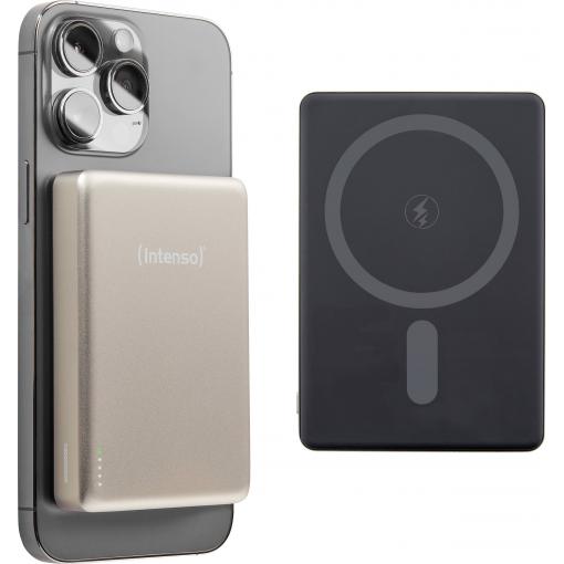 Intenso Intenso Power Bank MW10000 champagne powerbanka Li-Pol, 10000 mAh, Dodávka energie, USB-C®, champagne