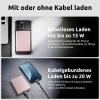 Intenso Intenso Power Bank MW10000 rose powerbanka Li-Pol, 10000 mAh, Dodávka energie, USB-C®, růžová, Indikátor stavu