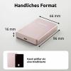 Intenso Intenso Power Bank MW10000 rose powerbanka Li-Pol, 10000 mAh, Dodávka energie, USB-C®, růžová, Indikátor stavu