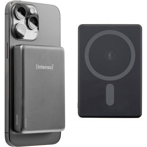 Intenso Intenso Power Bank MW10000 grey powerbanka Li-Pol, 10000 mAh, Dodávka energie, USB-C®, šedá, Indikátor stavu