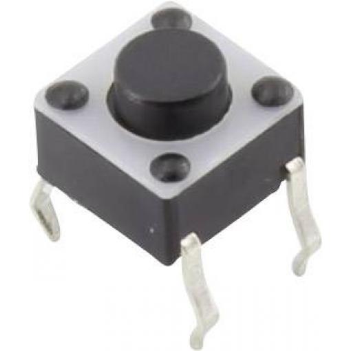 TRU COMPONENTS YST-1102A tlačítko 12 V/DC 0.05 A 1x vyp/(zap) bez aretace (d x š) 6 mm x 6 mm 1 ks