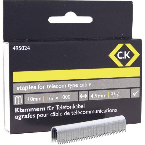 C.K 495024 Svorky do sponkovačky 1 ks Rozměry (d x š) 10 mm x 4.8 mm