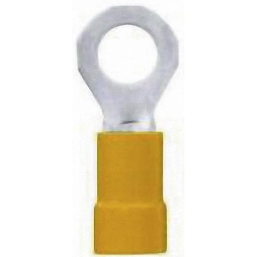 LAPP 63104350 kulaté kabelové oko Průřez (max.)=6 mm² částečná izolace žlutá 50 ks