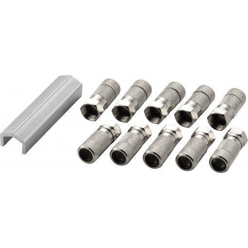 Sada F-konektorů Průměr lanka: 7 mm