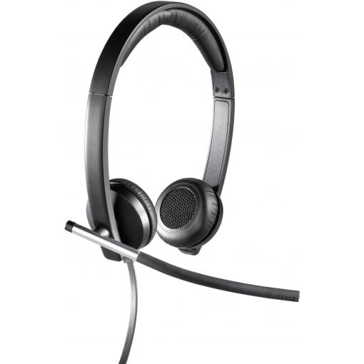 Logitech STEREO H650E HEADSET Headset otevřená (On Ear) kabelová vícebarevná Redukce šumu mikrofonu regulace hlasitosti, Vypnutí zvuku mikrofonu Počítače