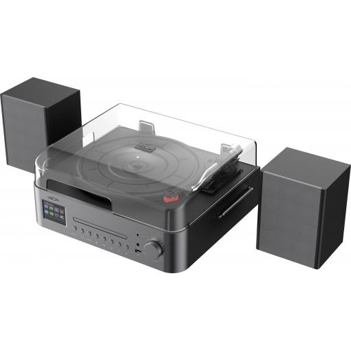 Reflexion tuner DAB+, CD přehrávač, Bluetooth®, černá, hnědá